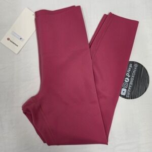 Lululemon Glow Up Tight HR 25" RBCO Raspberry Coulis Women's Size 8